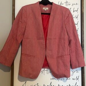 Anne Taylor Loft Jacket Pink Tweed, Size 12